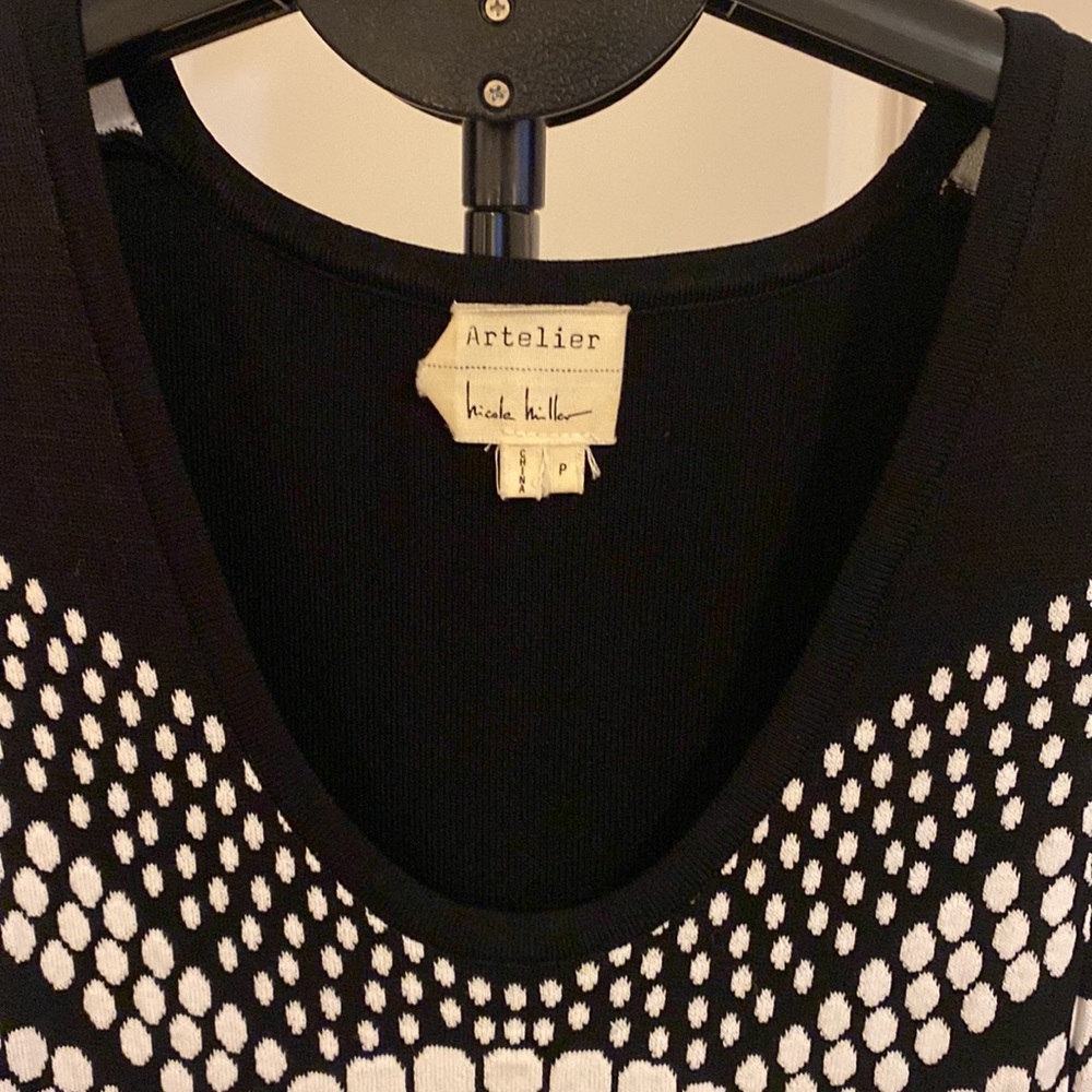 Nicole Miller Artelier Knit Bodycon Dress Size XS - Picture 5 of 13